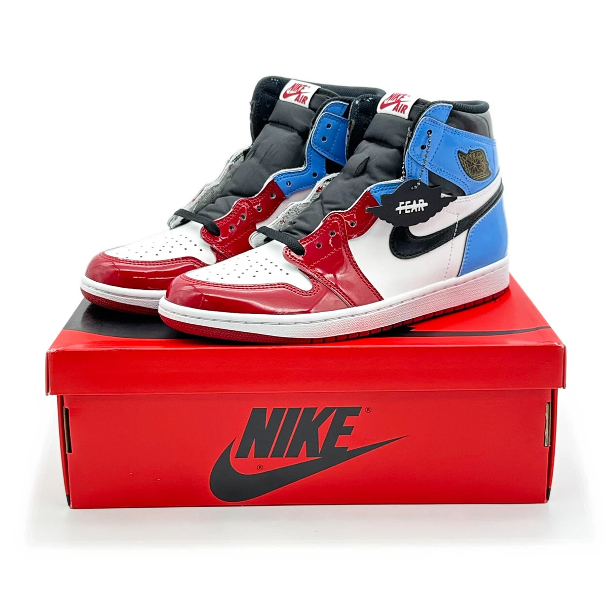 CK5666-100 Nike Air Jordan 1 High Fearless White University Blue Versity Red