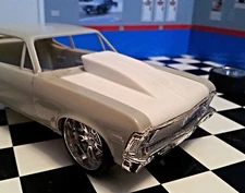 LEX'S SCALE MODELING Resin Outlaw Hood for '72 Nova AMT* & 69 Nova Revell