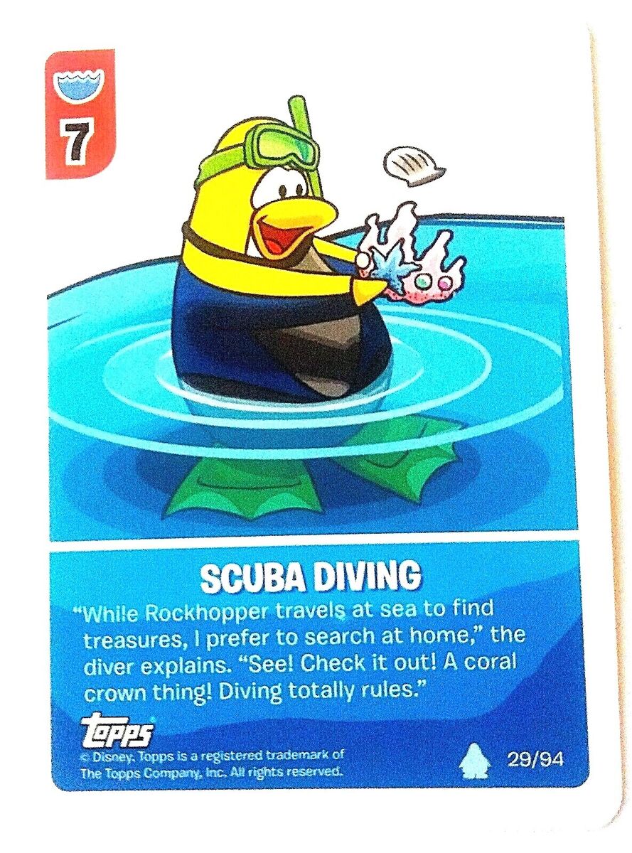 Topps Disney CLUB PENGUIN Power Card Jitsu Card # 9 Penguin Band 49/68