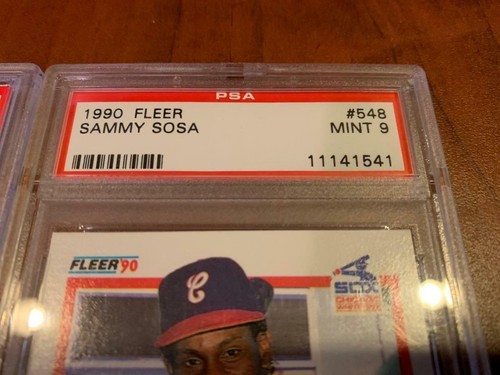 NOVATOS DE VERANO MARK MCGWIRE SAMMY SOSA LONG GONE PSA 8 1985 TOPPS 90 FLEER PSA 9 - Imagen 5 de 6
