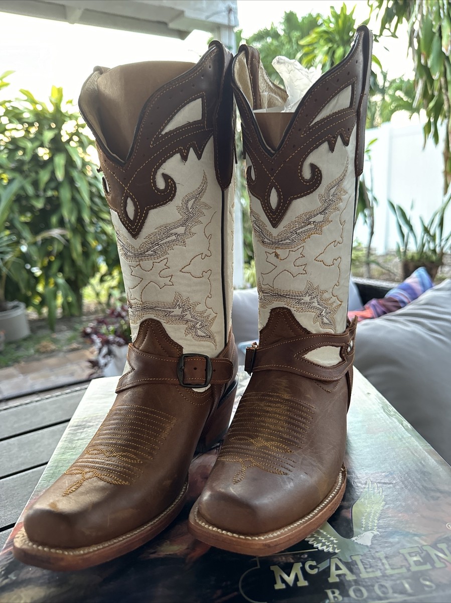 McAllen Cowboy Boots. Size 8.5 McAllen Cowboy Women Boots Brown patent Leather Size 8.5 | eBay main image 2