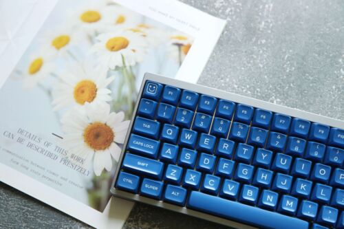 140 Keys Klein Blue SA Profile Doubleshot PBT Keycap Set - Picture 2 of 9
