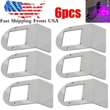 6x Stainless Steel Under Glow Frame Bracket Watermelon Light Mounting Bracket