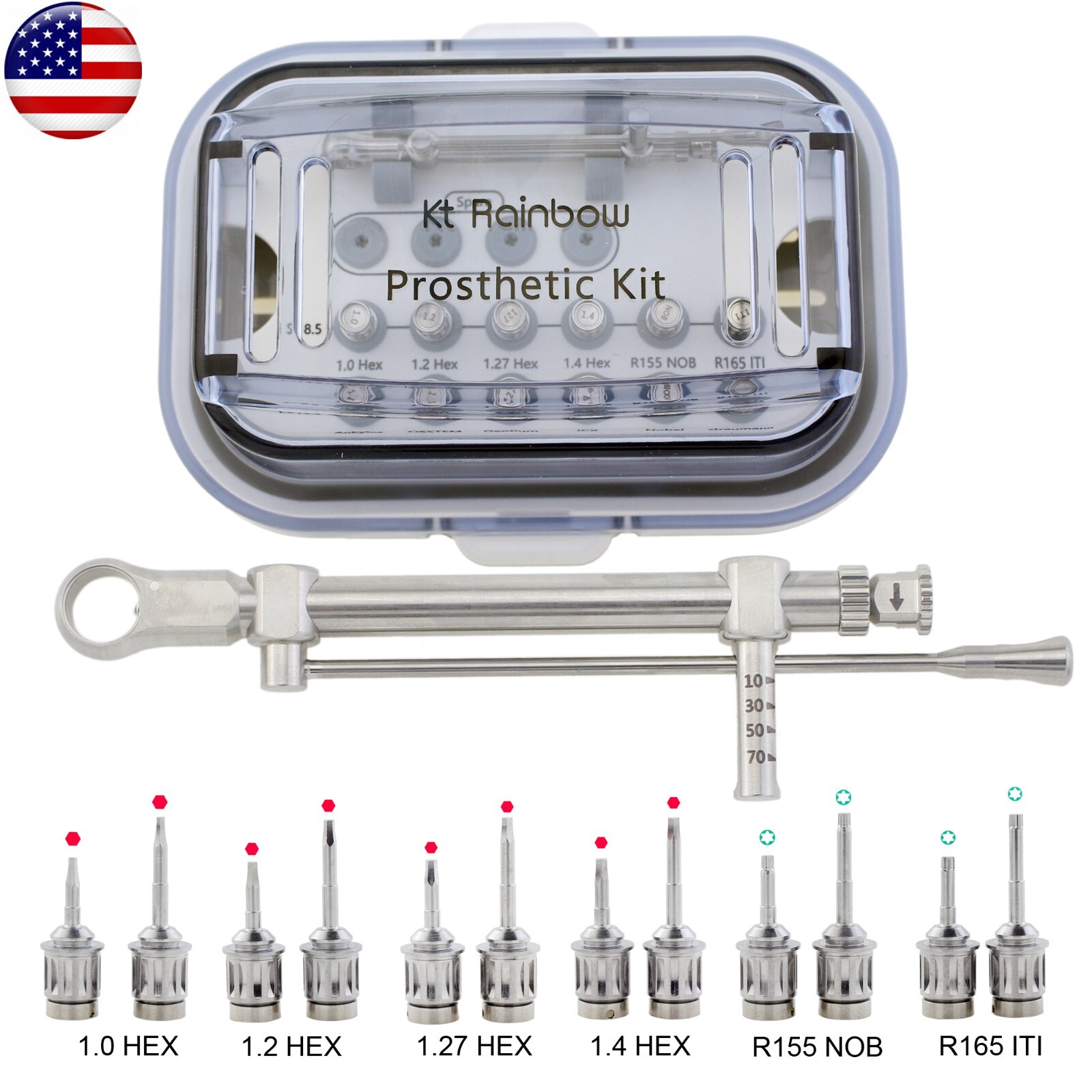 Universal Implant Abutment Ratchet Drivers Screw Removal Kit NeoBiotech USA eBay