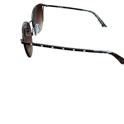Bebe Metal Cat-Eye w/ Swarovski Crystal Jet Black Women