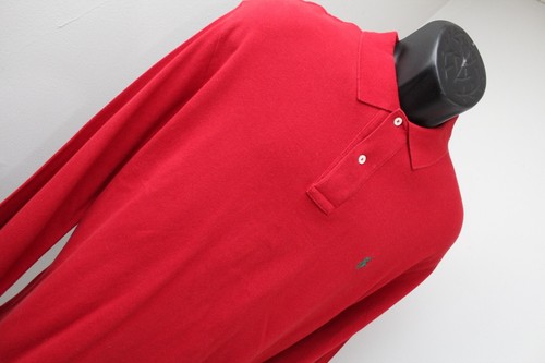 Polo Ralph Laurn Long Sleeve Golf Polo Red Classic Fit Mens Size Large - Picture 4 of 8