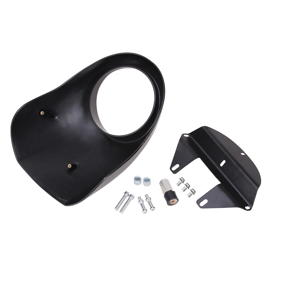 Dealer Black Harley-Davidson Sportster Black ABS Front Headlight Fairing Mask For Harley Sportster – Fits 5.75 Headlight, Includes Hardware Harley Sportster Fairing