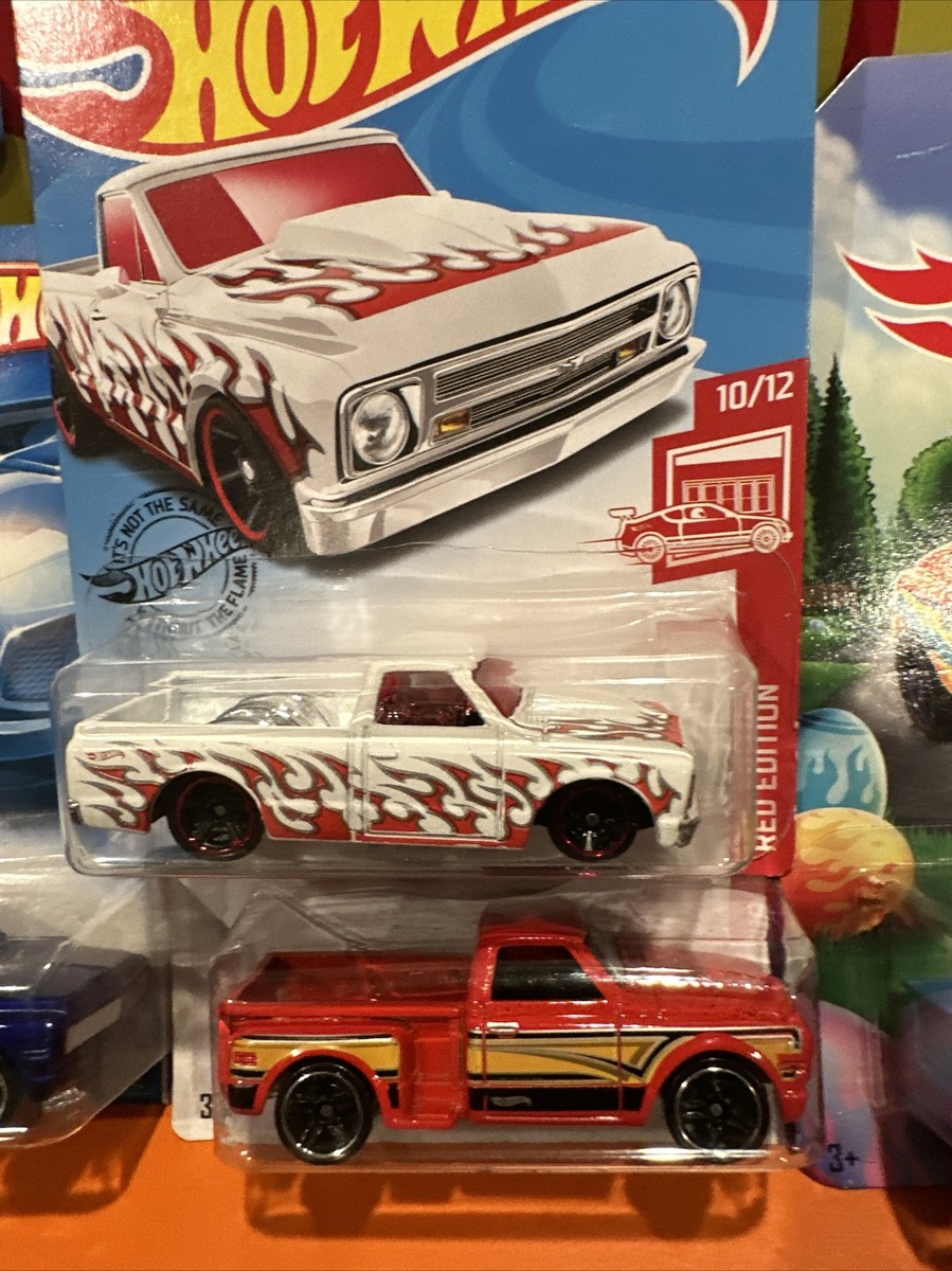 Hotwheels 67 & 68 Chevy C10s Red Edition | eBay