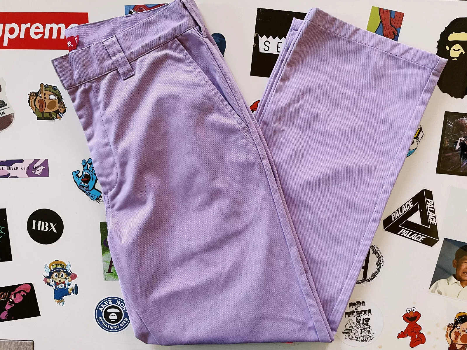 Supreme Work Pants Pale Purple