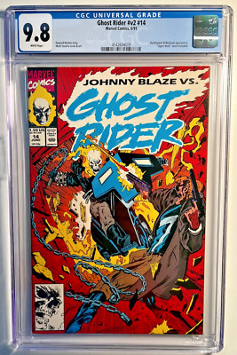 Deathwacth Ghost Rider Ghost Rider v2 #14 CGC 9.8 Marvel 1991 Deathwatch & Blackout Upper Deck ...