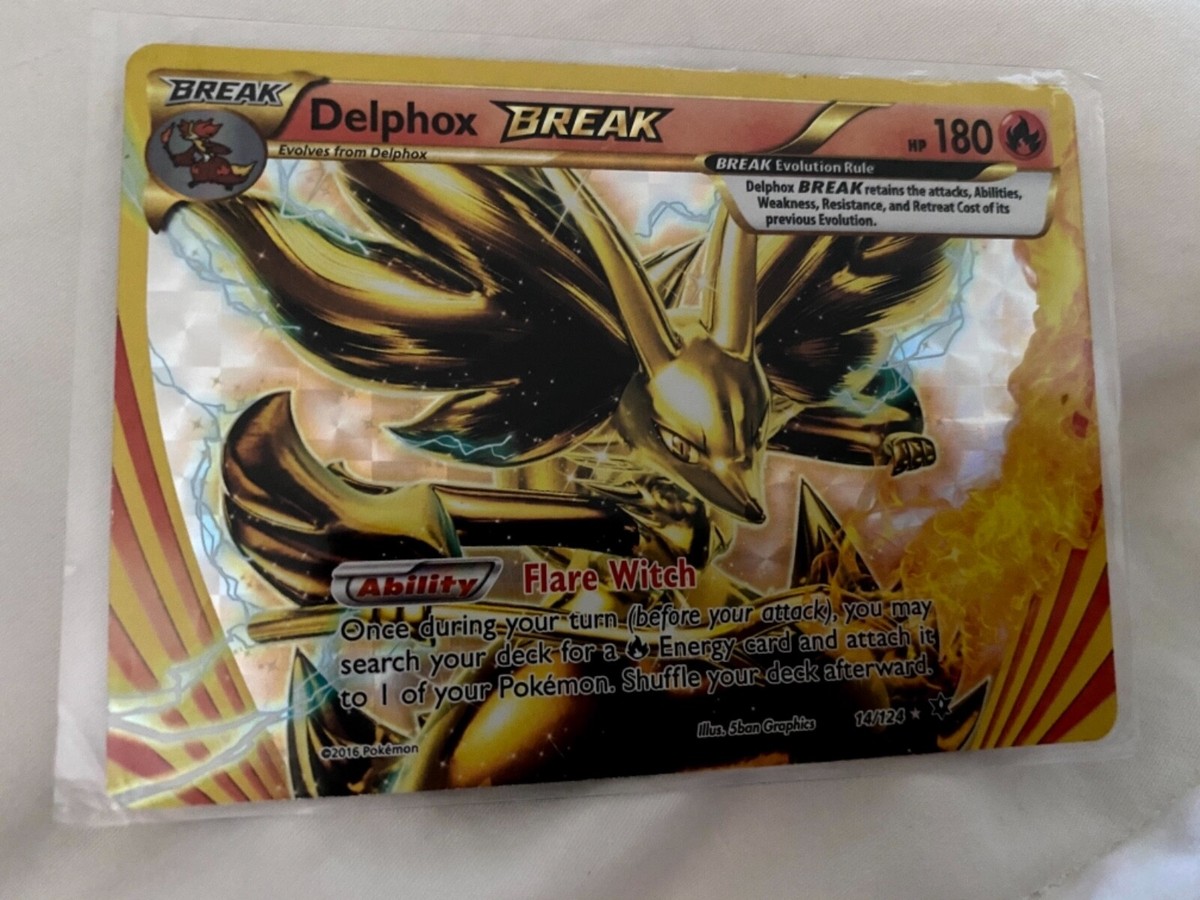 delphox break pokemon card Comfy Hobbies XY: Fates Collide Pokemon - Delphox Break (14/124)