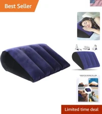 Ergonomic Body Positioner Wedge Pillow - Quick Inflate for Comfort Anywhere