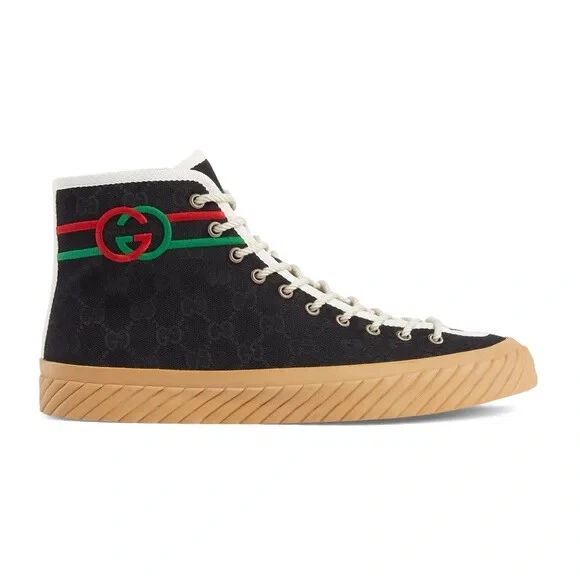 Baskets montantes homme Gucci GG à emboîtement neuves dans leur boîte G 11 US 11,5