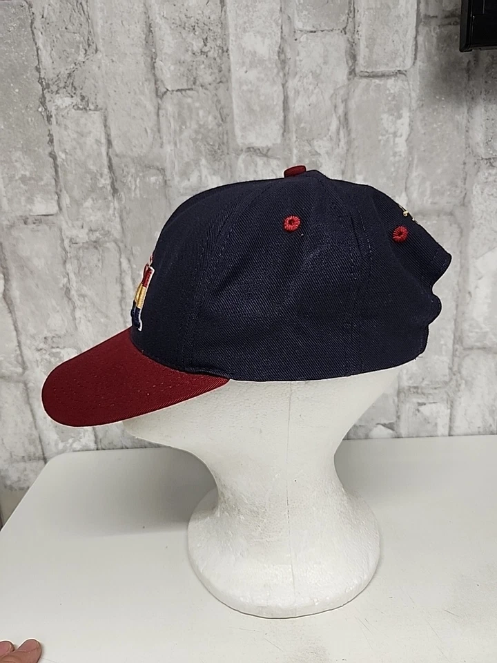 1998 Limited Edition BSA American Flag Logo Mens Strap Back Hat Boy Scouts - Image 2 of 4