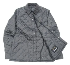 Barbour Men's Charcoal Gray Heritage Liddesdale Quilted Jacket