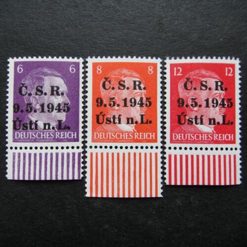 Germany Nazi 1941 1944 1945 Stamp MNH Adolf Hitler Overprint WWII Third Reich Ge