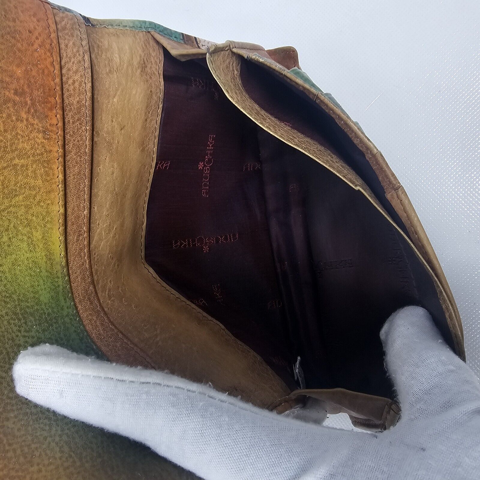 Anuschka Women Multicolor Leather Bifold Wallet - image 5
