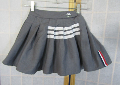 NIB Kappa Born In Italy Short Skirt Pleated Top Gray Children's Size 7