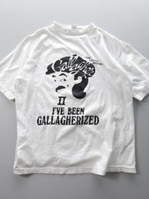 Vintage Gallagher T-shirt Autographed Comedian Single Stitch XL 1980s Cotton