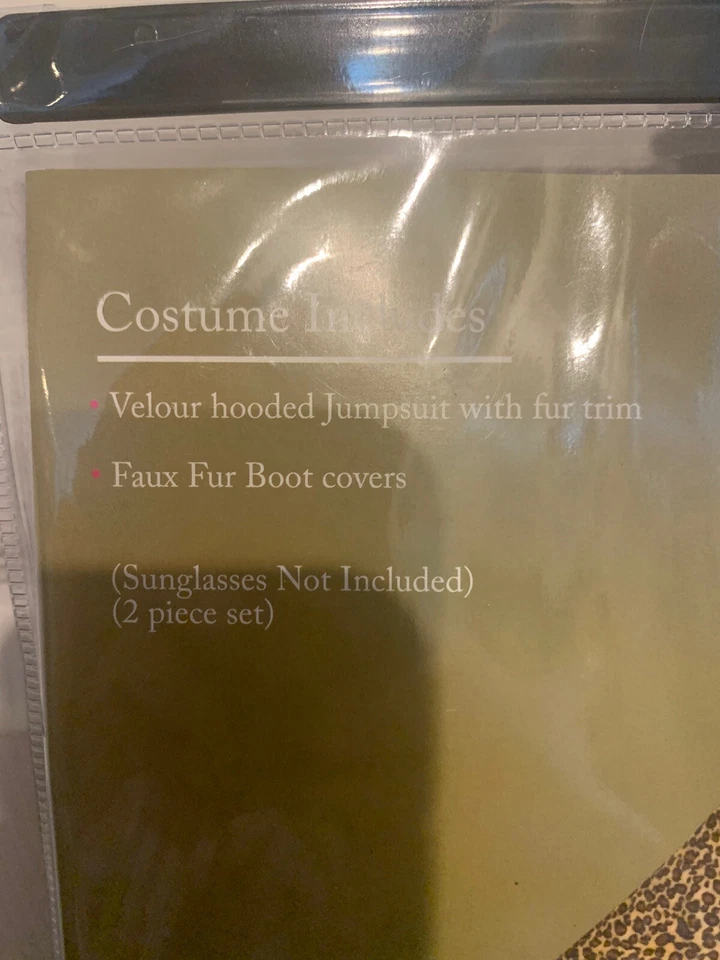 Nuevo Disfraz de Leopardo Gato Loco Niño Talla S 4-6 Mono con Cola y Bota Imitación Cvrs Foto 3 de 4