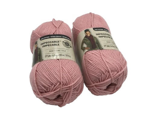 Big Twist Value Yarn - Baby Pink - Set of 4 - Dye Lot