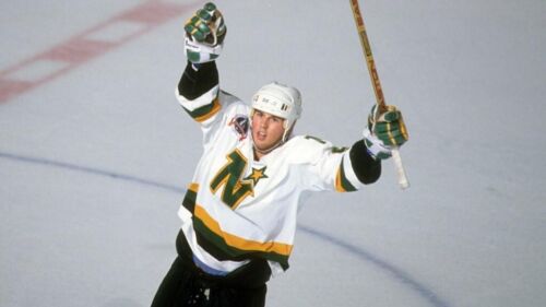 1989 Mike Modano Minnesota North Stars Home White Jersey Size Men's Large - Picture 5 of 5