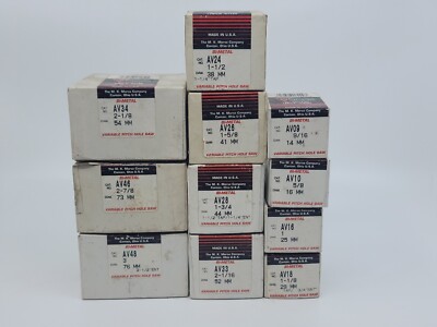 Morse Bi-Metal Hole Saw Bit Lot X11 Some New Some Light Use USA