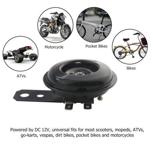 HORN 12V Waterproof Loud 105dB Universal Motorcycle Car UTV ATV Boat Auto Bike - Foto 4 di 12