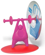 Koziol DIMITRI CD Holder - BUBBLEGUM PINK/STRAWBERRY RE
