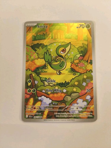 POKEMON - SNIVY - 087/086 - ILLUSTRATION RARE - S&V BLACK BOLT - NM