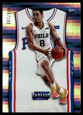 2018-19 Panini Threads Premium Rookie Zhaire Smith 086/199 #130