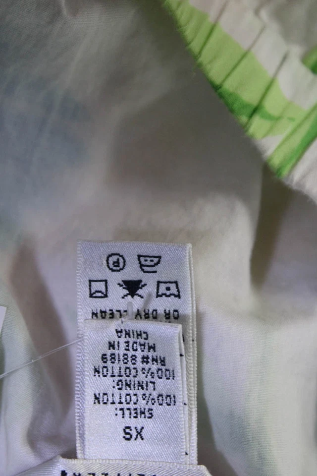 Falda de cintura elástica con estampado floral de algodón blanca talla XS Lily Pulitzer para mujer Foto 4 de 4