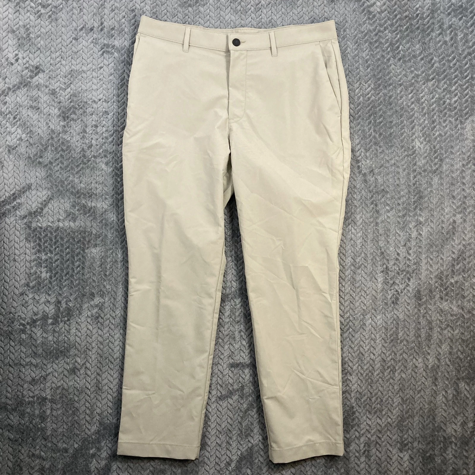 Banana Republic Pants Mens 34x29 (Actual 34x27) Beige Stretch Polyester Golf