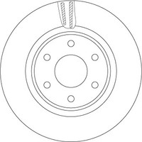 2Er-Set 2Er Set Bremsscheibe TRW DF7458S Renault 40 20 64K J1B Nissan 40206-4KJ1