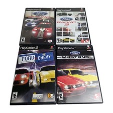 4 Ford Racing (Playstation 2) PS2 Lot 2 3 Mustang Legend CIB Black Label MINT