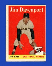 1958 Topps Set-Break #413 Jim Davenport EX-EXMINT *GMCARDS*