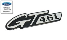 1996-1998 Mustang Gt 4.6l Chrome Black Fender Side Emblem Badge