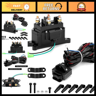 12V 250A Winch Solenoid Relay Contactor for ATV UTV | 2000-5000 lbs Winch Kit