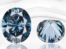 1 Pcs Certified VVS1 D Grade Oval Cut 12 MM Natural Blue Diamond Great Shine
