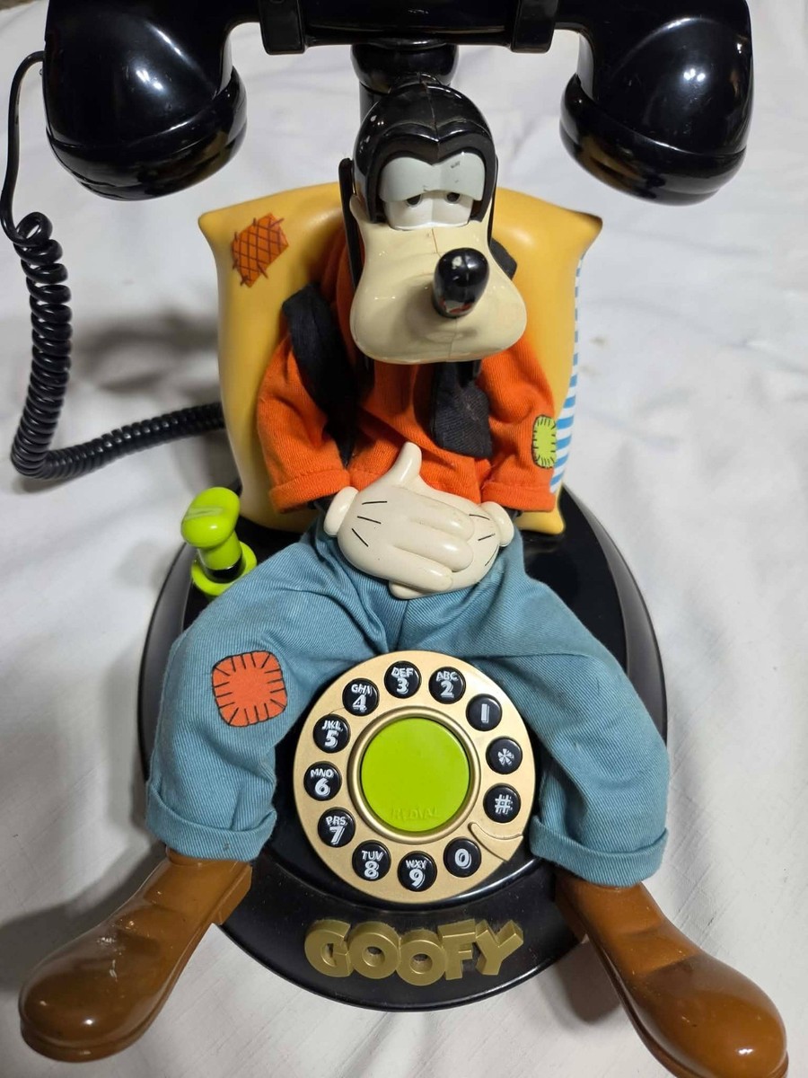 VTG 1990s GOOFY Animated Talking Phone LANDLINE Corded Telephone