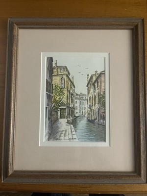Professionally Framed Venice Watercolor 