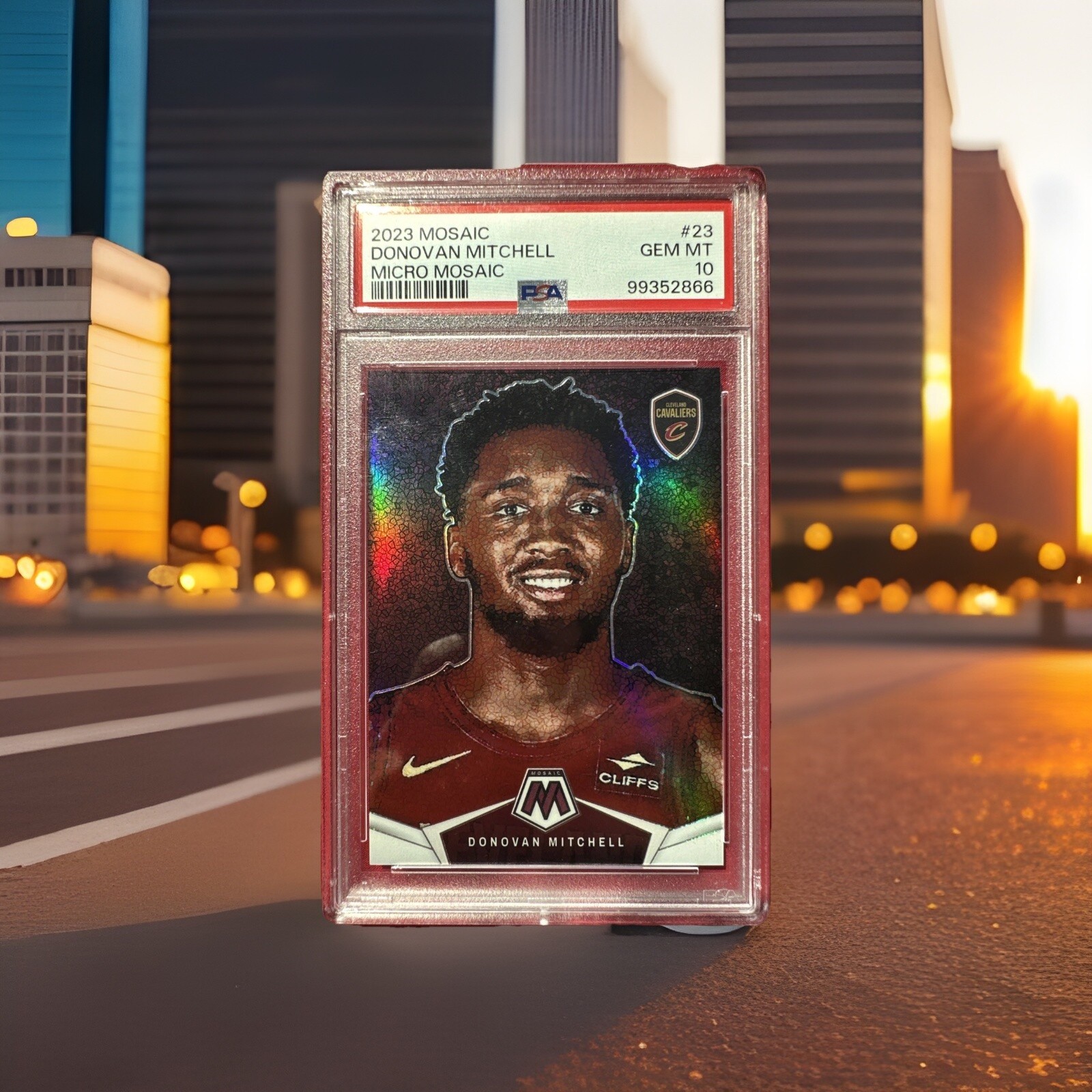 2023 Panini Mosaic - Donovan Mitchell #23 Micro Mosaic PSA 10 💎 PoP 10