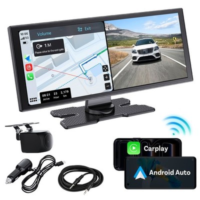 OTTOCAST Ottoscreen AI Built-in APPs Portable BT Wireless Carplay Android Auto