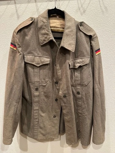 Vintage 1963 West German Bundeswehr Wool Field Jacket Flag Patches - product listing photo