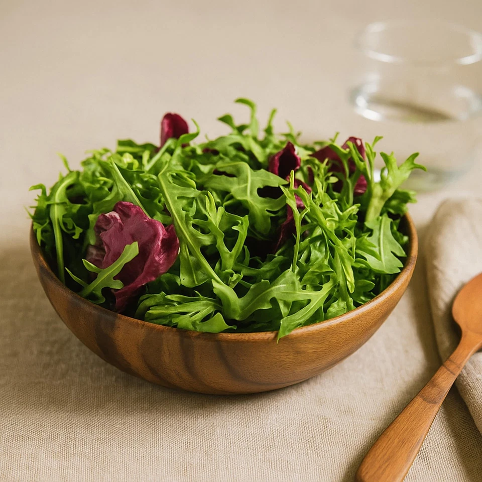 Wooden Bowls – Set of 4 Acacia Wood 7” Salad Bowl for Snacks, Fruit & Sides, ... - Image 4 of 4