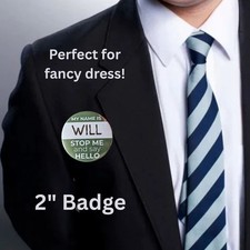 Will inbetweeners 58mm badge my name is will mckenzie