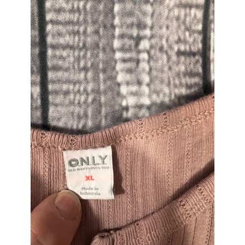 Old Navy Sleep Top Sz XL Pajama Ribbed Pink Cropped Great Condition! - Bild 2 von 4