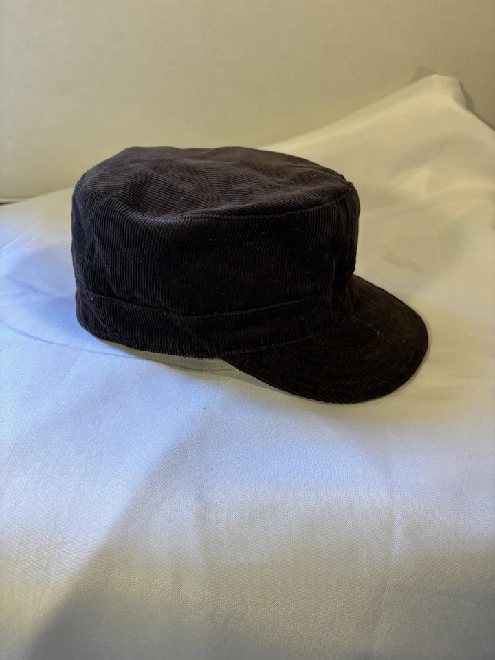 Vintage Quicksilver Reversible Newsboy Cap Hat Plaid/corduroy Brown - Image 2 of 4