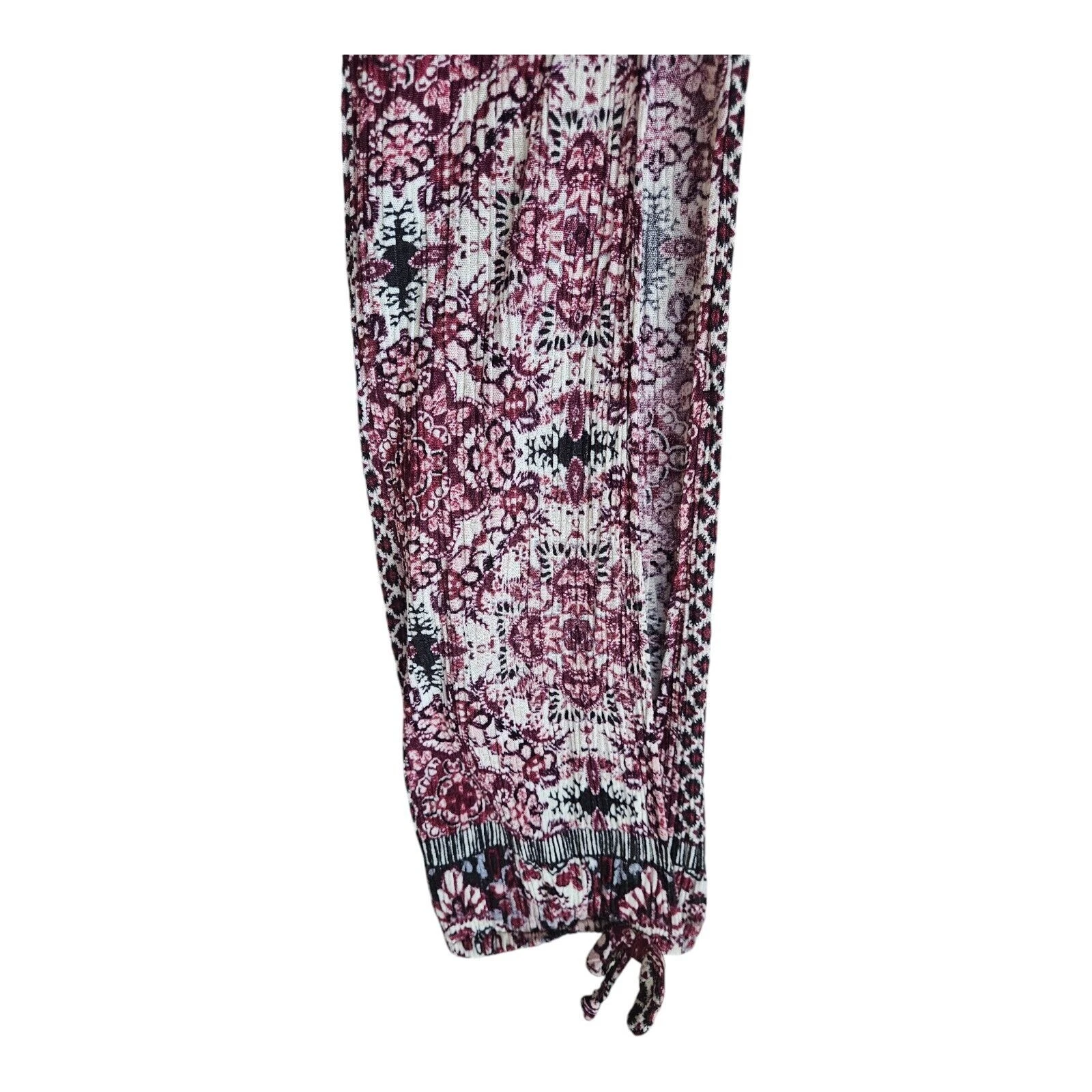 VETEMENTS MAURICES Vestito donna L contadino bottoni pizzo giogo spacco manica lunga sopra ginocchio