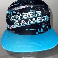 Cyber Gamer Youth Baseball Hat ESX360 Pro Series Teal Black Gray Cap Snapback